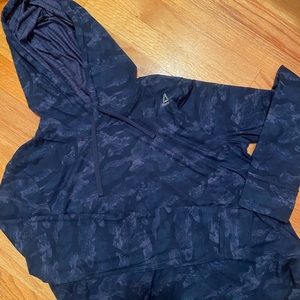 Blue Camo Reebok Hoodie NWT